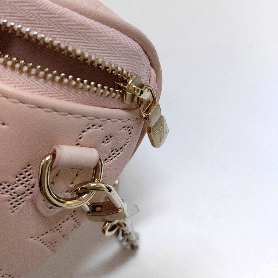 LOUIS VUITTON GRADIENT Mini Pink Calfskin Monogram Single Shoulder Bag Handbag Detachable Strap-(SKU)-966891620