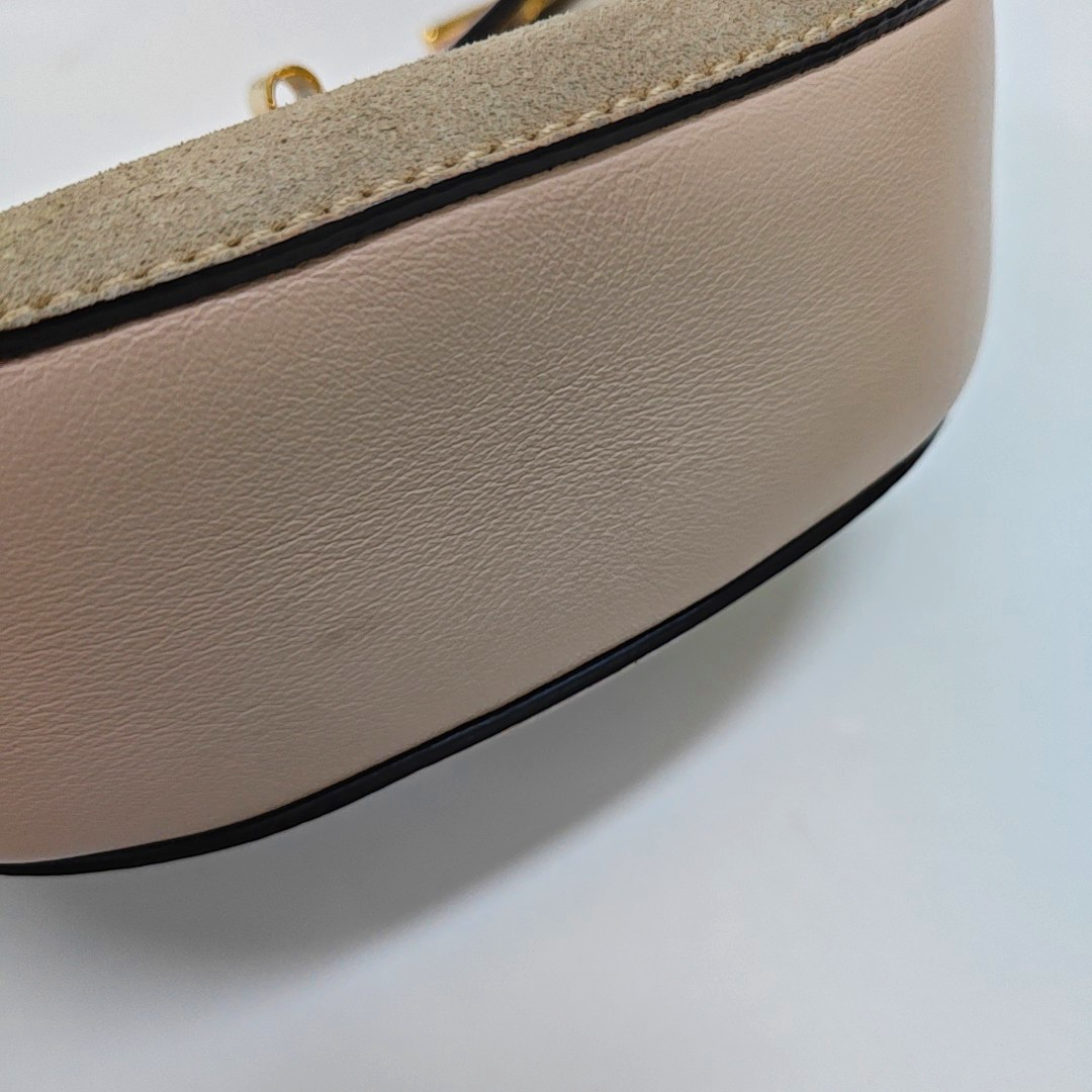 Chloé Drew mini Pink Cowhide Piglet Bag Single Shoulder Bag Golden hardware-(SKU)-955378540