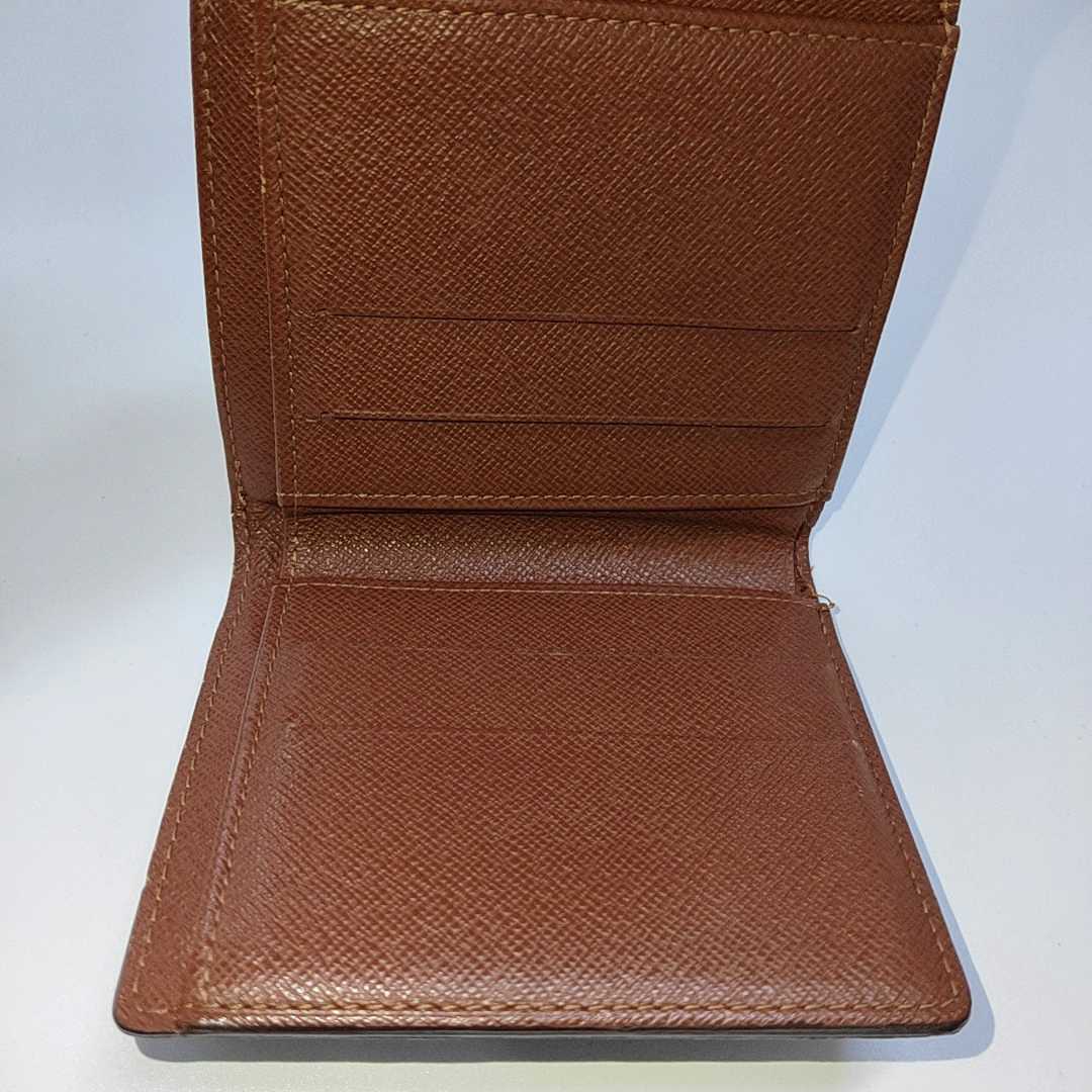 LOUIS VUITTON ELISE Brown coated canvas vintage wallet Golden hardware Vintage model-(SKU)-953704307