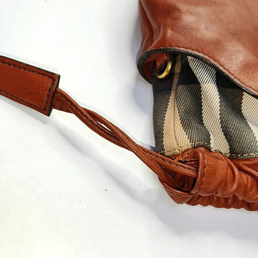 BURBERRY Red cowhide shoulder bag crossbody bag Golden hardware Removable shoulder strap-(SKU)-954287529