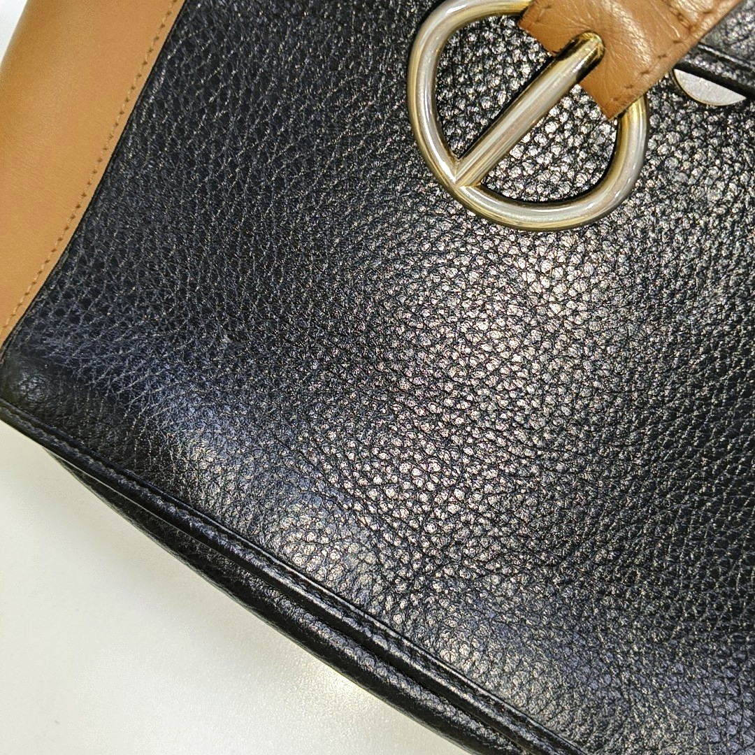 DIOR Color block cowhide shoulder bag crossbody bag Golden hardware-(SKU)-14276668