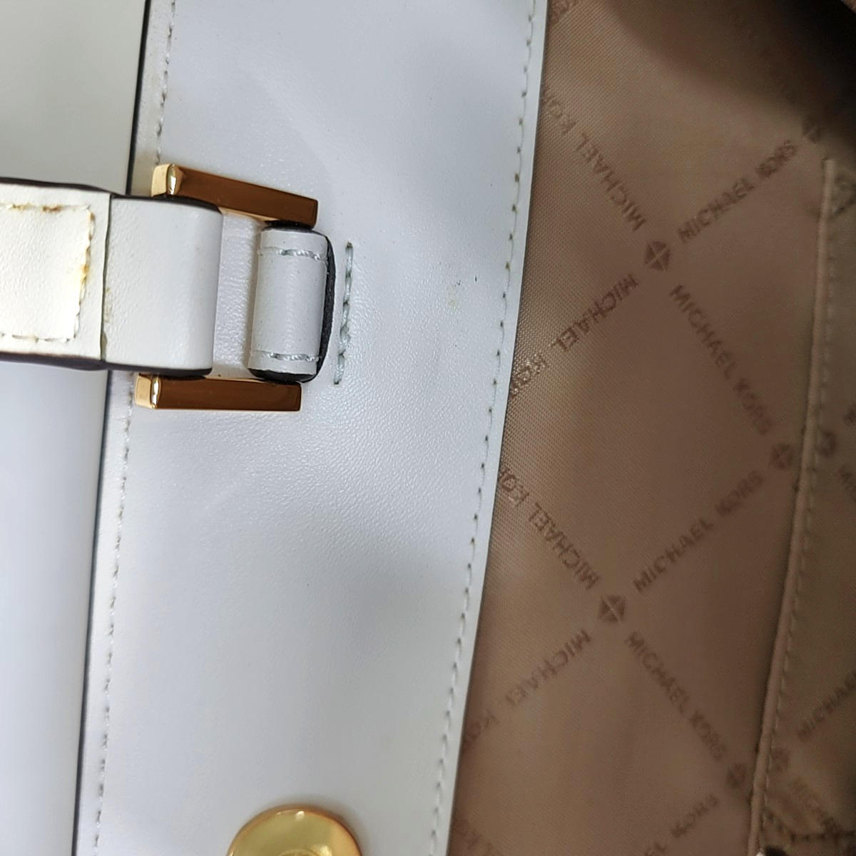 MICHAEL KORS Mercer Yellow Coated Canvas Monogrammed Single Shoulder Bag Handbag Golden hardware-(SKU)-937777221