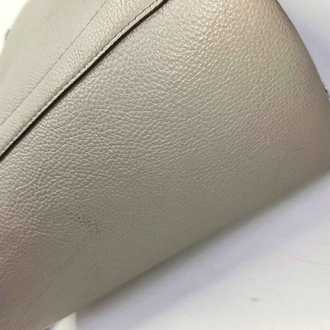 MICHAEL KORS Mercer Gray cowhide single shoulder bag crossbody handbag Silver Hardware Removable shoulder strap-(SKU)-940249549