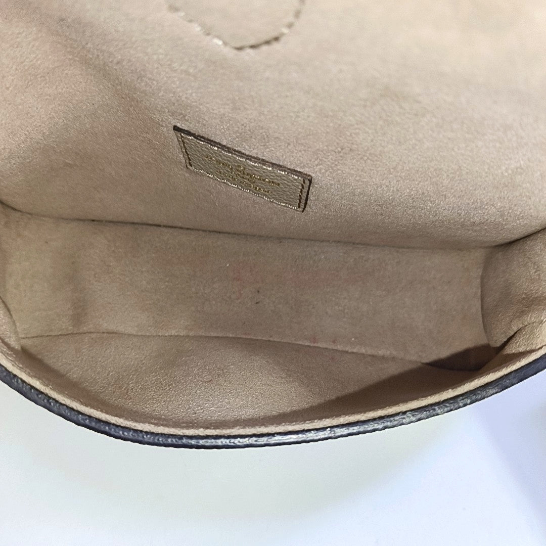 LOUIS VUITTON DIANE Nano Grey Calfskin Monogram Shoulder Bag Crossbody Bag Handbag Gold Hardware 2 Removable Straps Accessories Included-(SKU)-969434726