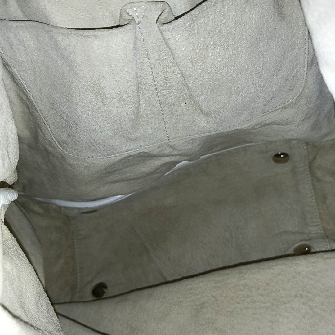 YSL ROADY White Leather Handbag Silver Hardware Sub-bag-(SKU)-942584962