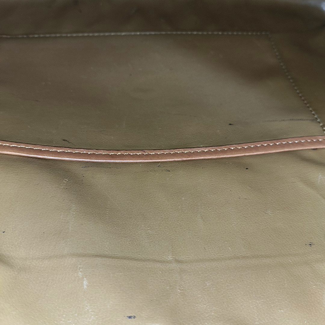 CELINE MACADAM CLUTCHES Brown Coated Canvas Triumph Clutch Golden hardware-(SKU)-14049943