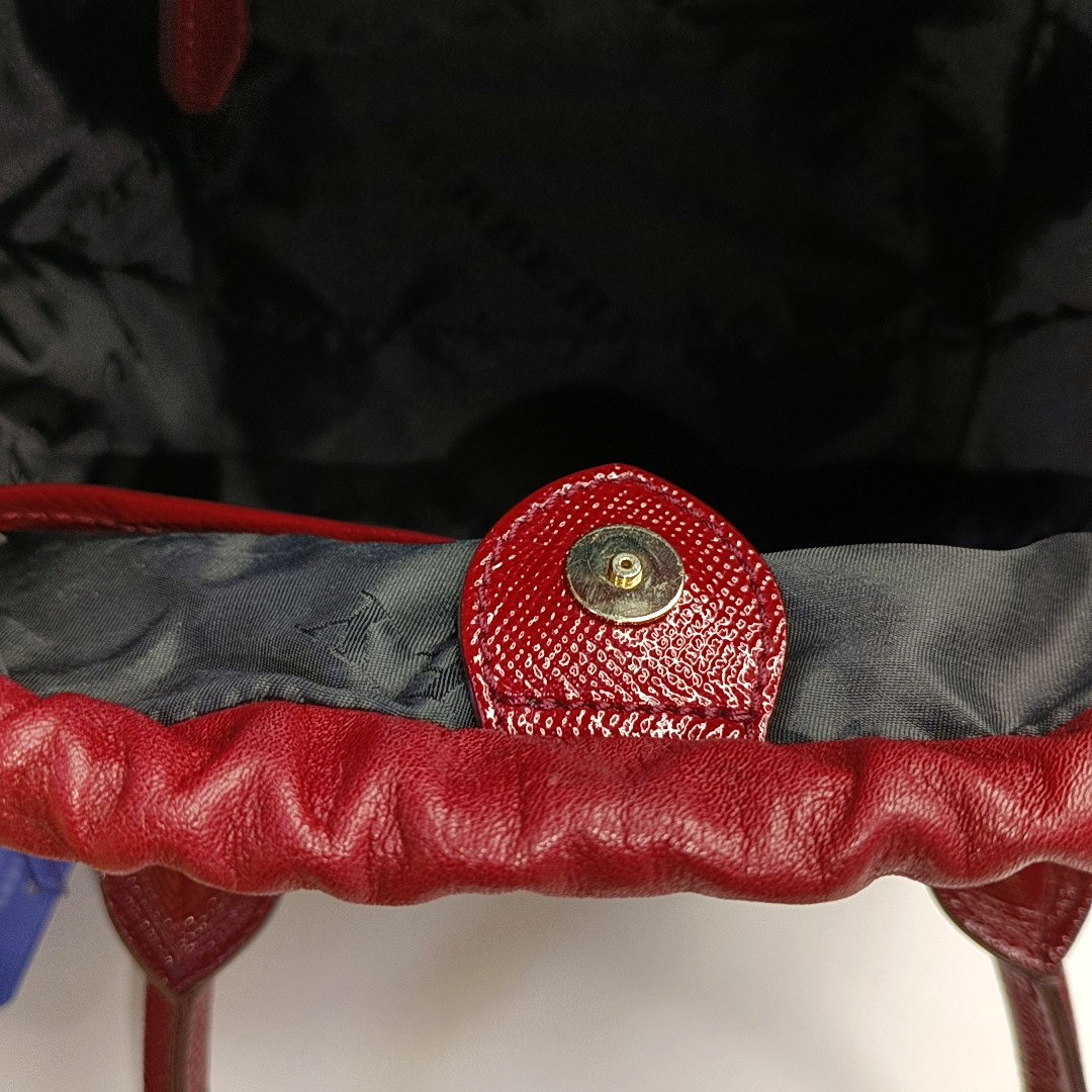 BURBERRY Dinton Red Cowhide Single Shoulder Bag Handbag Crossbody Bag Golden hardware Removable shoulder strap-(SKU)-943696805