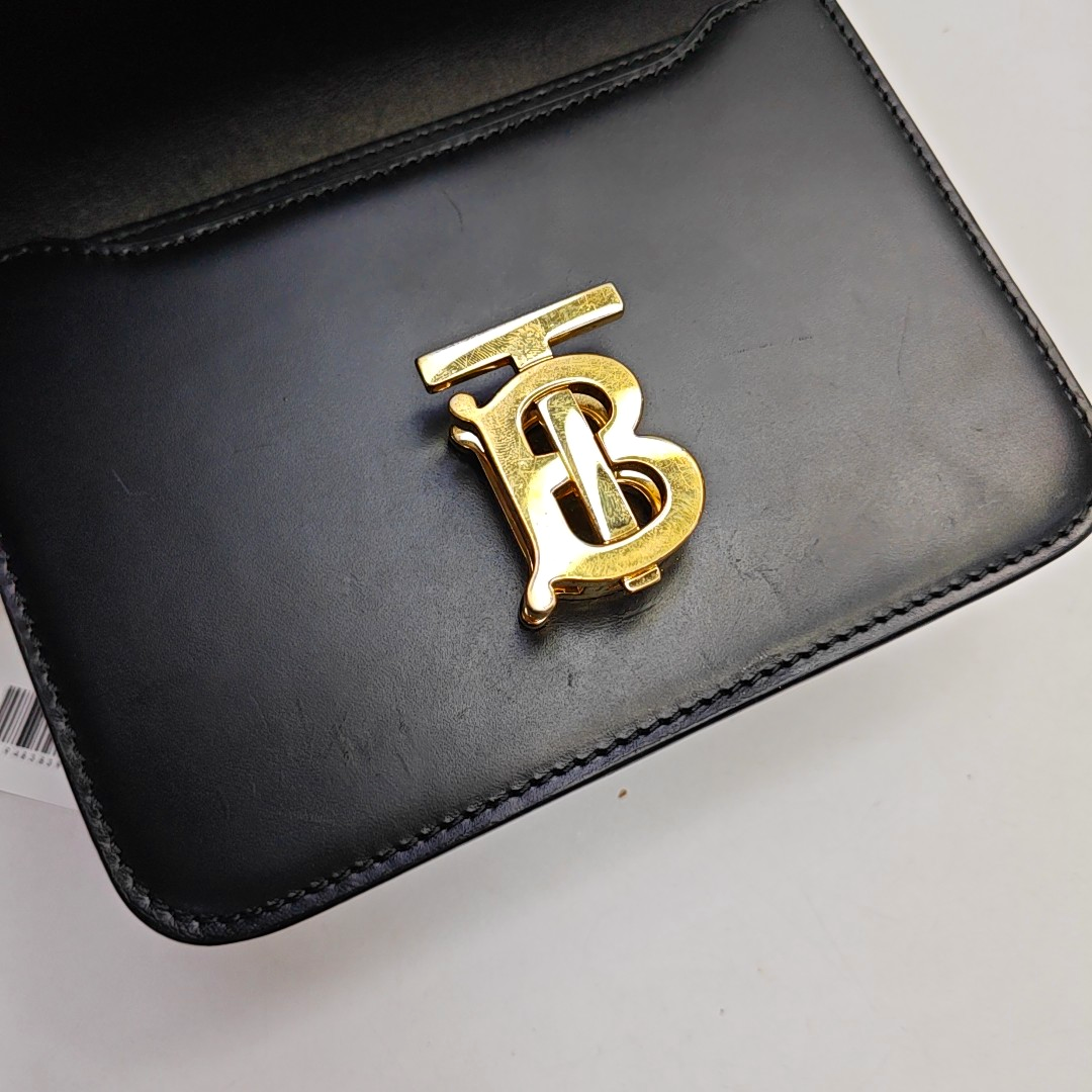BURBERRY TB mini Black Cowhide Clutch腰包/胸包 Golden hardware-(SKU)-948383912