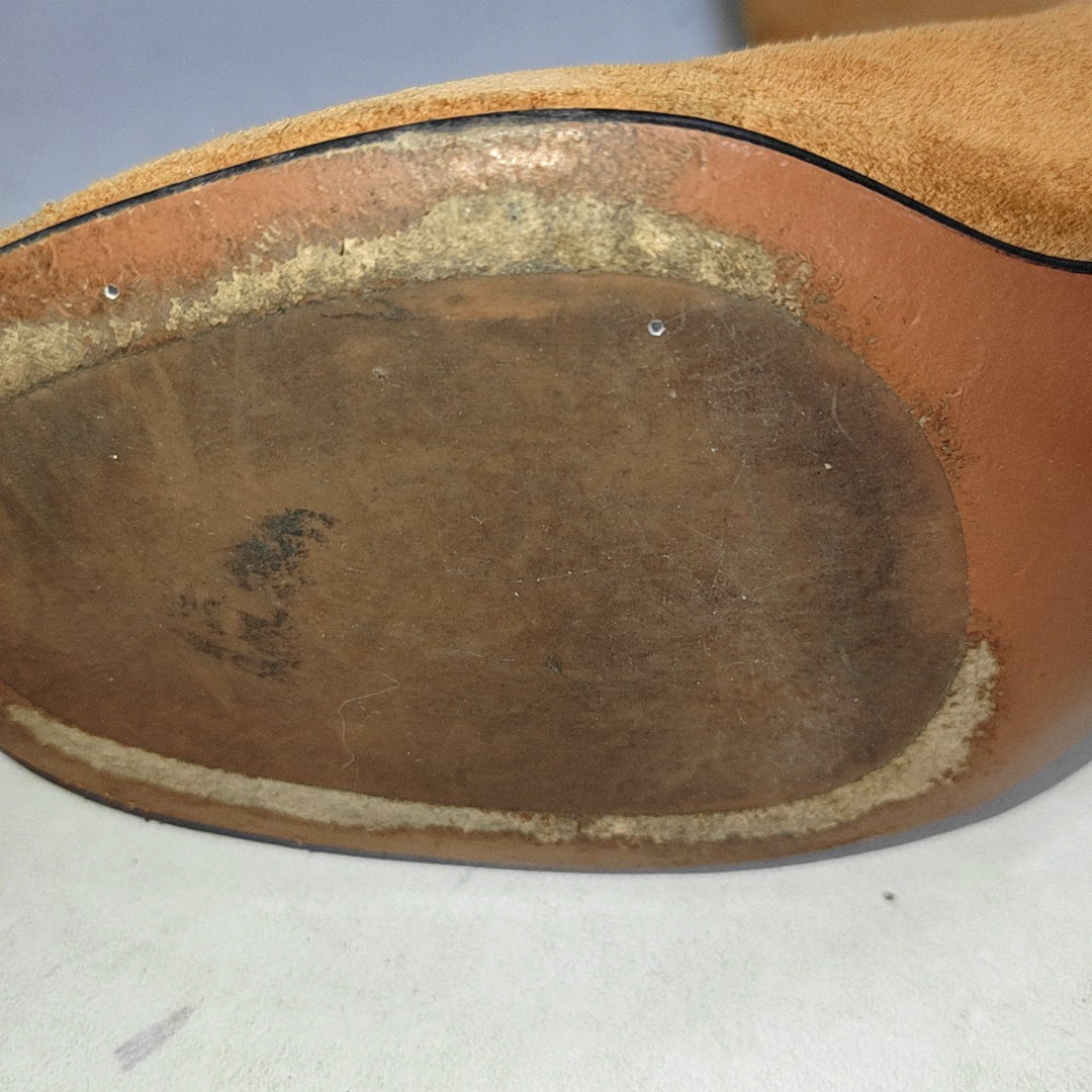 Chloé 36.5code Light Brown Nubuck Women's Mid-Heel Shoes-(SKU)-14487021