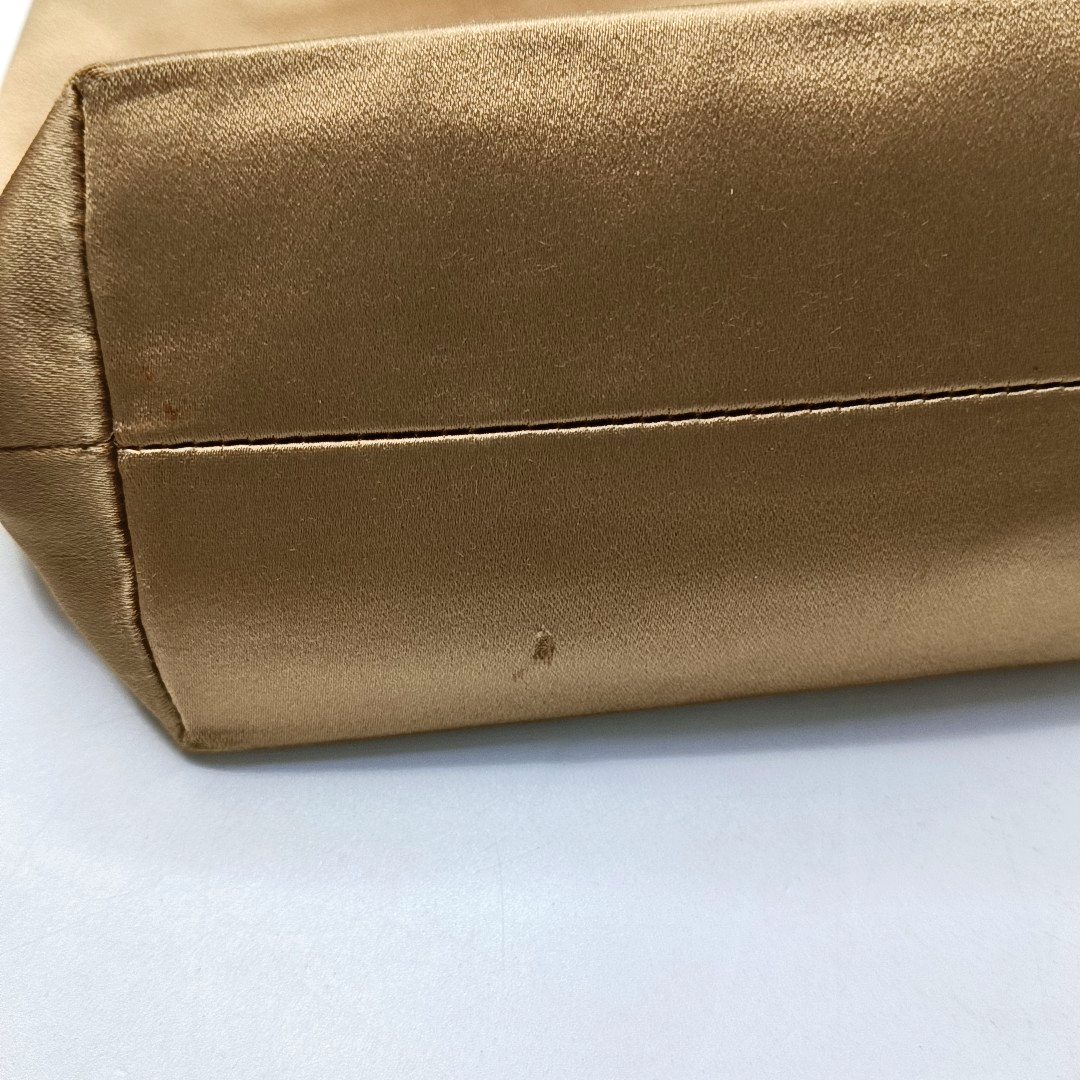 PRADA Gold Fabric Logo Tote Bag Golden hardware-(SKU)-947749658