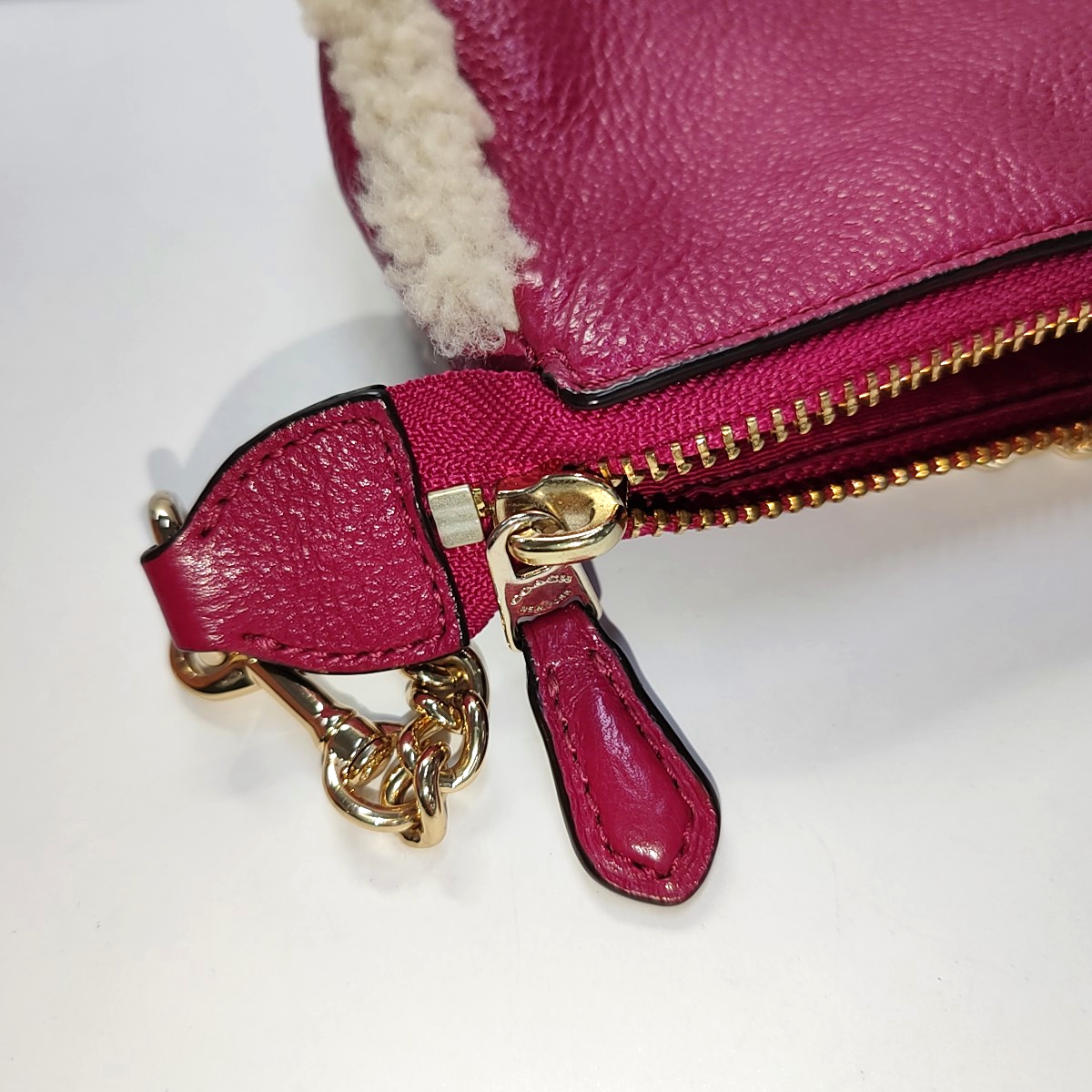 COACH NOLITA 19 Red Calfskin Carriage Tote Bag Golden Silver Hardware-(SKU)-937192223