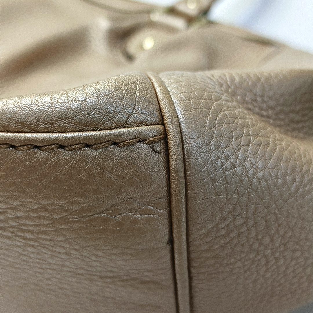 GUCCI Sukey Rose Gold Leather Single Shoulder Bag Tote Bag Golden hardware Removable shoulder strap-(SKU)-957916470