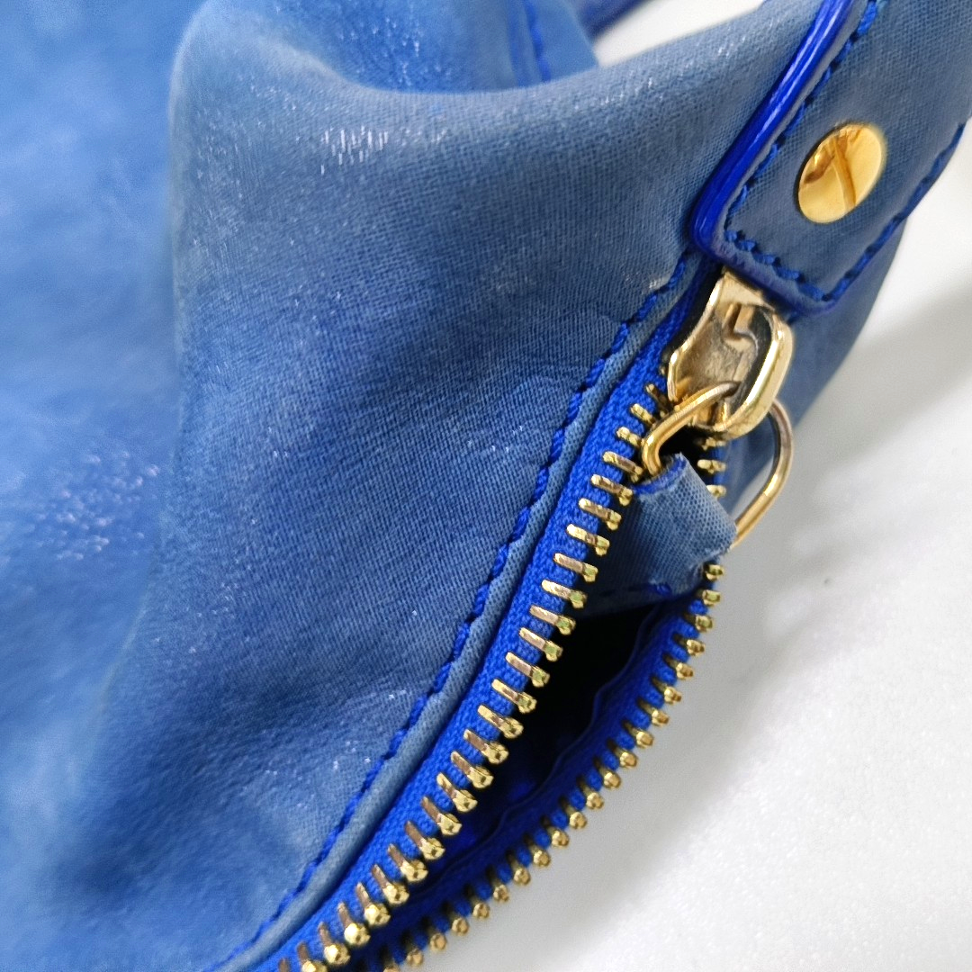 FENDI Blue Cowhide Crossbody Bag Golden hardware-(SKU)-13379706