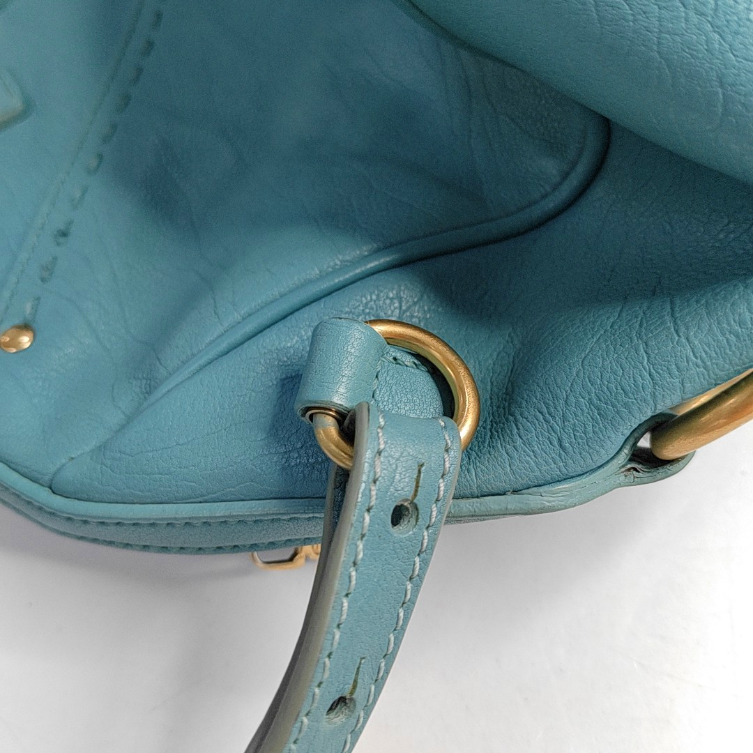 YSL MUSE Blue Calfskin Embossed Quilted Single Shoulder Bag with Sling and Handbag Golden hardware Removable shoulder strap-(SKU)-957191908