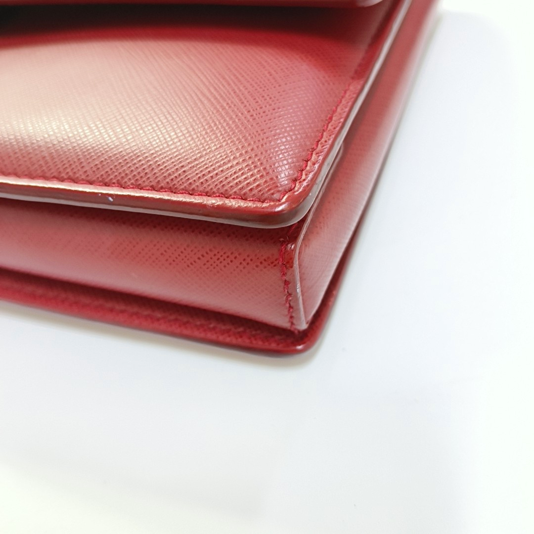 FERRAGAMO Ginny Red Cowhide Crossbody Single Shoulder Bag Golden hardware-(SKU)-941055982