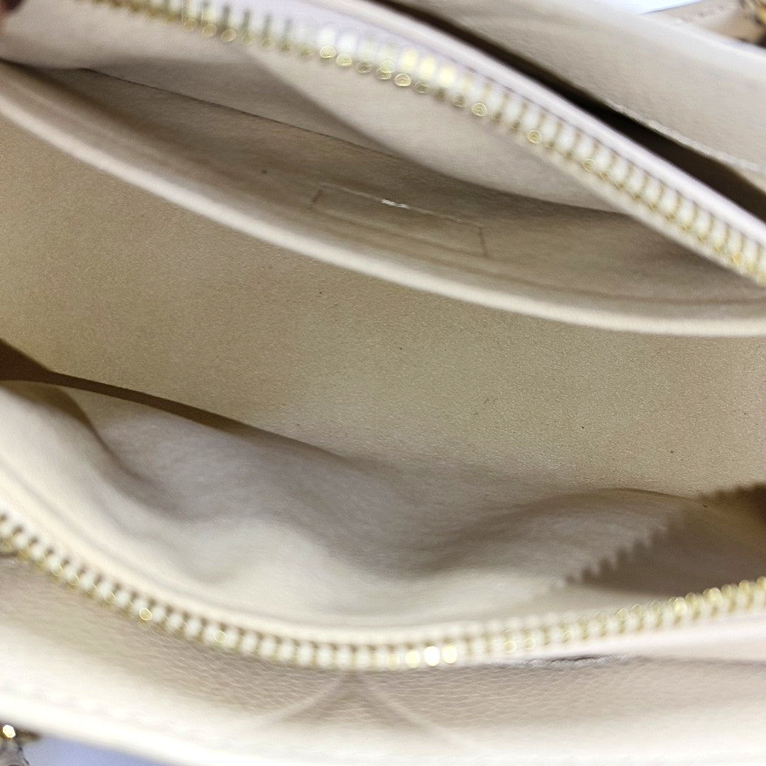 LOUIS VUITTON ONTHEGO EAST WEST Beige Cowhide Monogram Empreinte Jungle Bag Crossbody Shoulder Bag Tote Bag with Gold Hardware 2 Removable Shoulder Straps-(SKU)-968719950