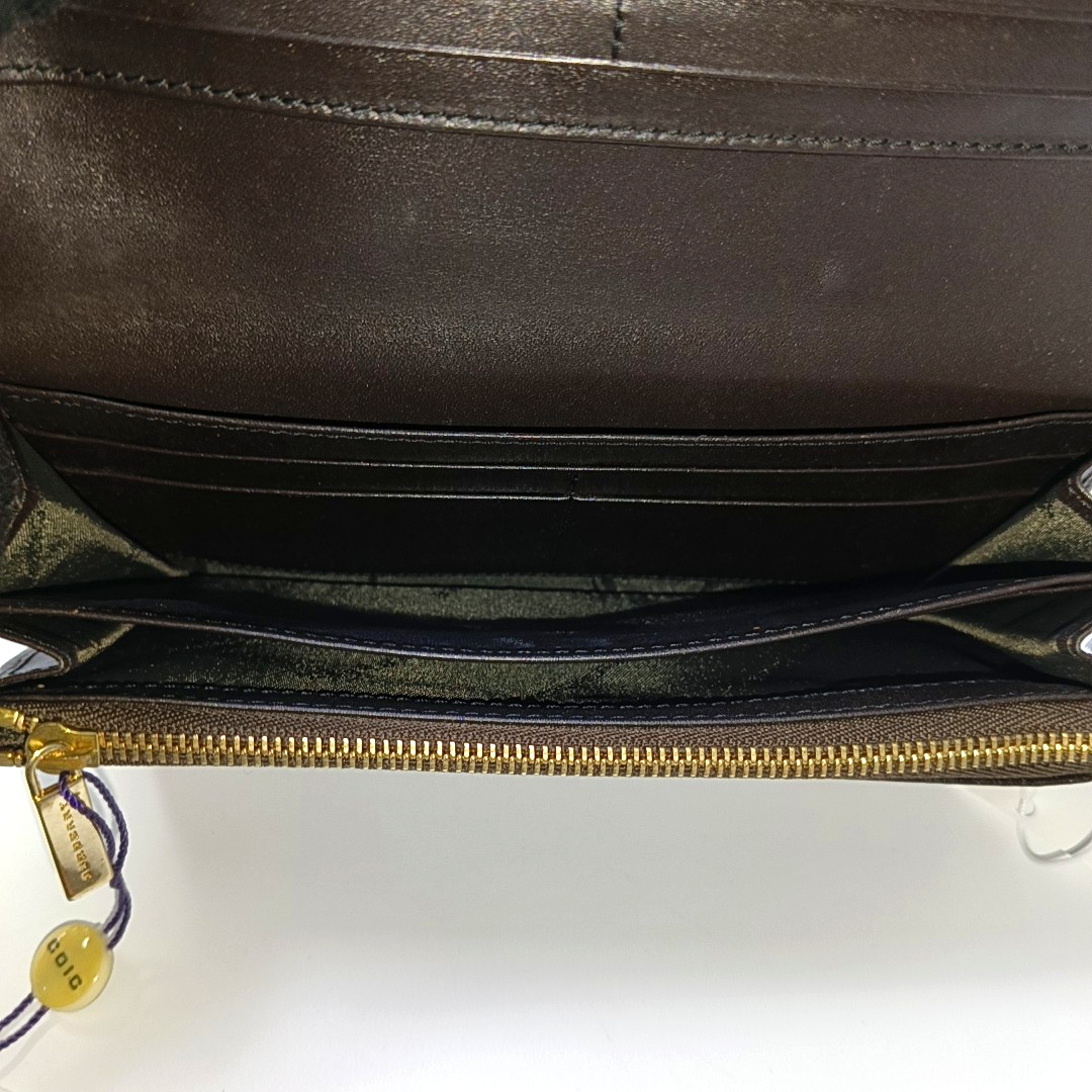 BURBERRY Beige coated canvas war horse plaid wallet Golden hardware-(SKU)-957775654