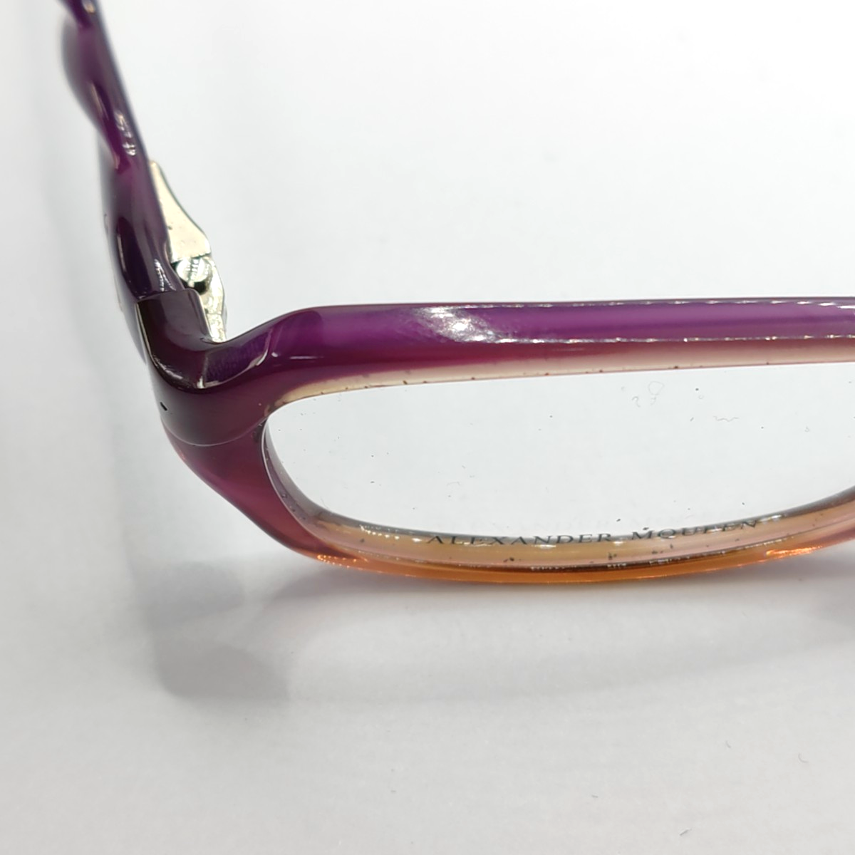 Alexander McQUEEN Purple Synthetic Plain Glasses-(SKU)-14499191