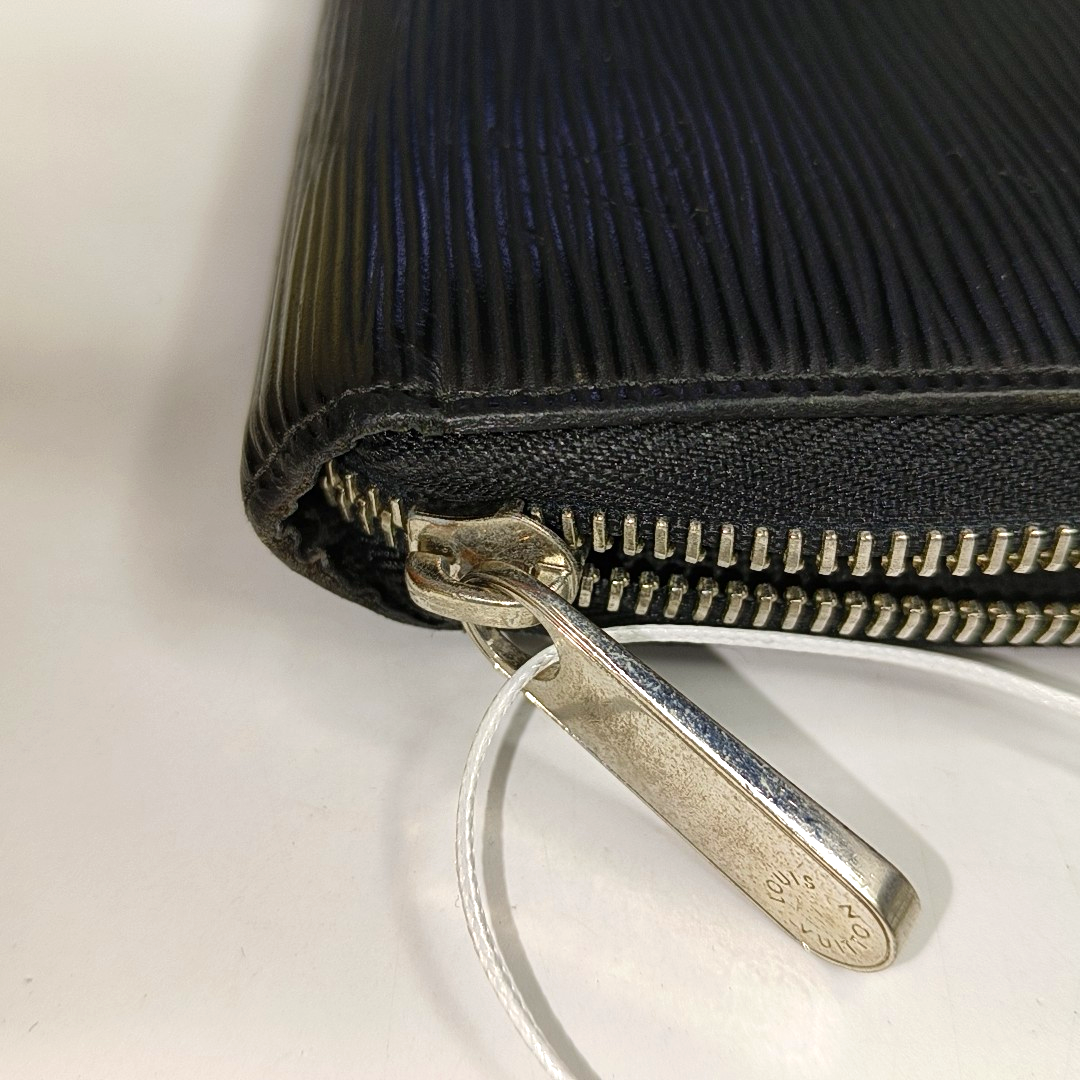 LOUIS VUITTON BlackEPI牛皮水波纹钱包 Silver Hardware-(SKU)-942990730