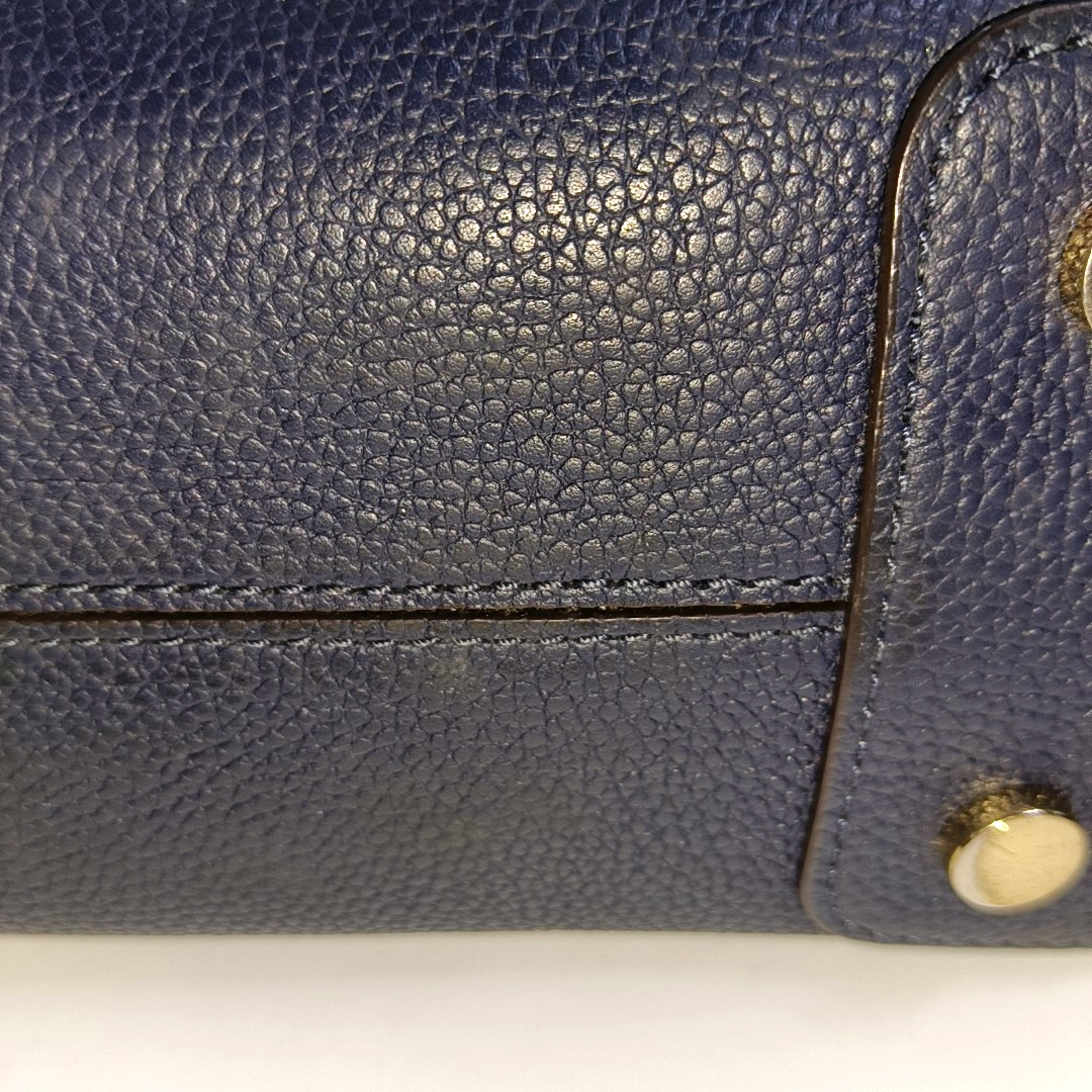 MICHAEL KORS Mercer Medium size Dark Blue Cowhide Embossed Single Shoulder Bag Handbag Crossbody Bag Golden hardware Removable shoulder strap-(SKU)-940019872