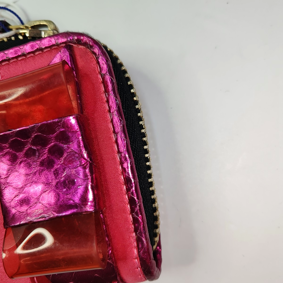 BURBERRY Blush Pink Satin Wallet Golden hardware-(SKU)-938174307