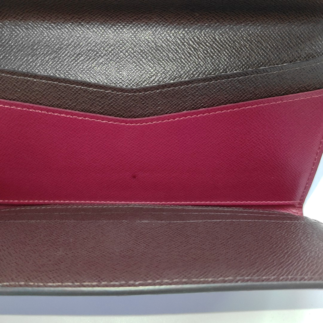 LOUIS VUITTON JOSÉPHINE 紫红色EPI牛皮水波纹钱包 Silver Hardware-(SKU)-935687162