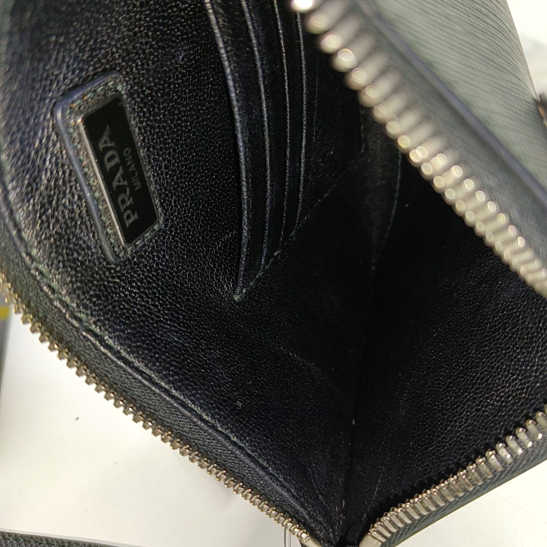 PRADA Black Cowhide Logo Monogram Handbag Silver Hardware-(SKU)-955758933