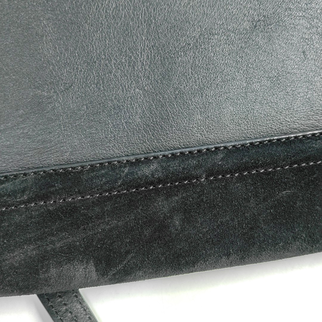 Chloé Faye Small size Black cowhide crossbody handbag single shoulder bag Golden Silver Hardware-(SKU)-960388895