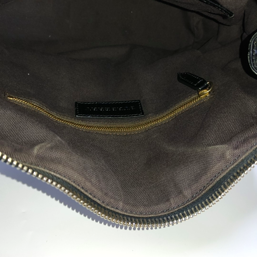 BURBERRY Tote bag Black leather handbag Golden Silver Hardware-(SKU)-955892032
