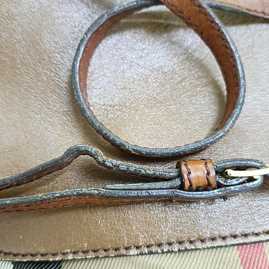 BURBERRY Brown Leather Crossbody Single Shoulder Bag Golden hardware Removable shoulder strap-(SKU)-941129848