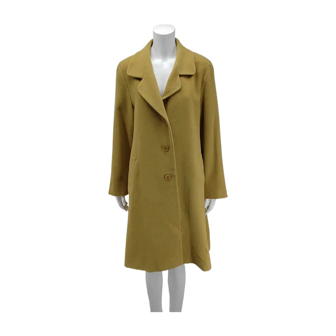 Chloé Lcode Autumn and Spring Yellow Wool Ladies Long Coat-(SKU)-14437188