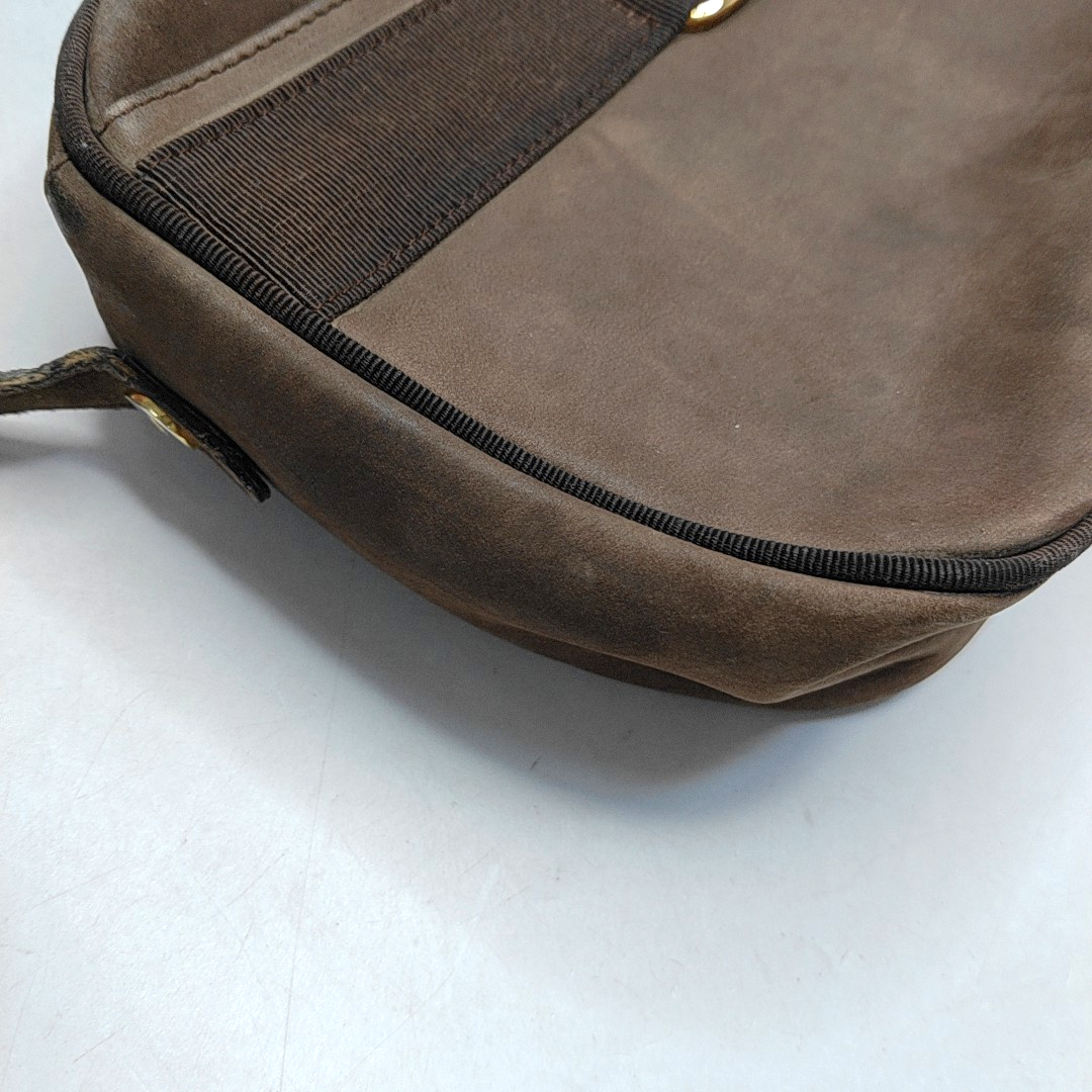FERRAGAMO Vara Brown Leather Crossbody Single Shoulder Bag Golden hardware-(SKU)-944711429