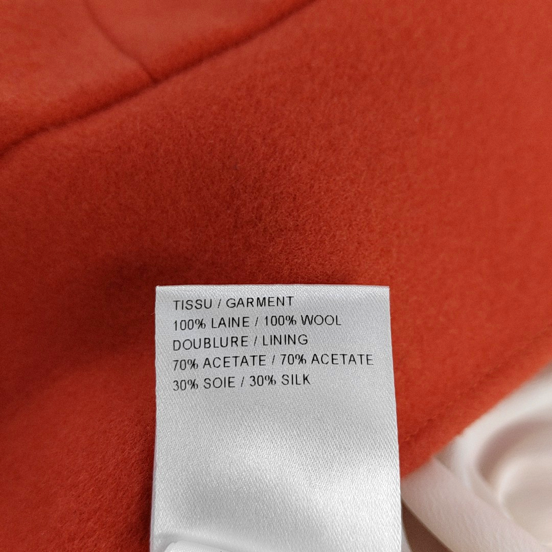 Chloé Scode Winter Orange Wool Women's Short Skirt-(SKU)-935547508