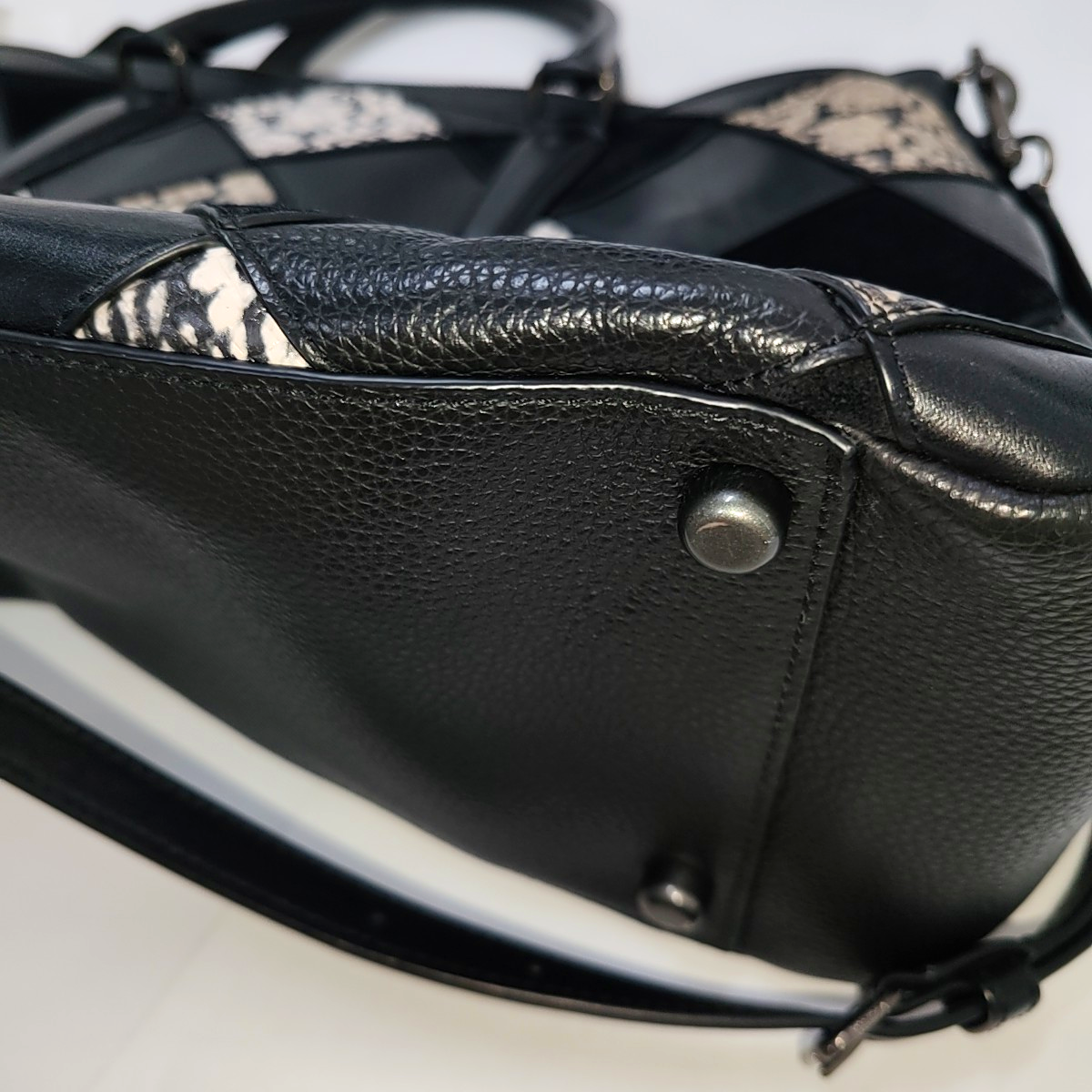 COACH CROSBY Black Leather Single Shoulder Bag Handbag Black hardware Removable shoulder strap-(SKU)-942426651