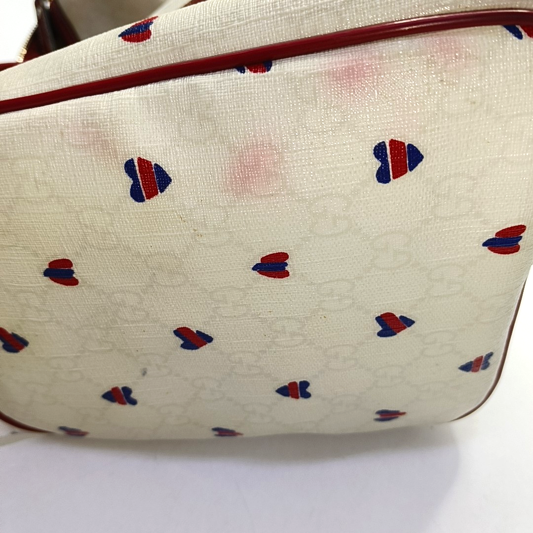 GUCCI Joy Beige Coated Canvas Printed Tote Bag Golden hardware-(SKU)-955096303