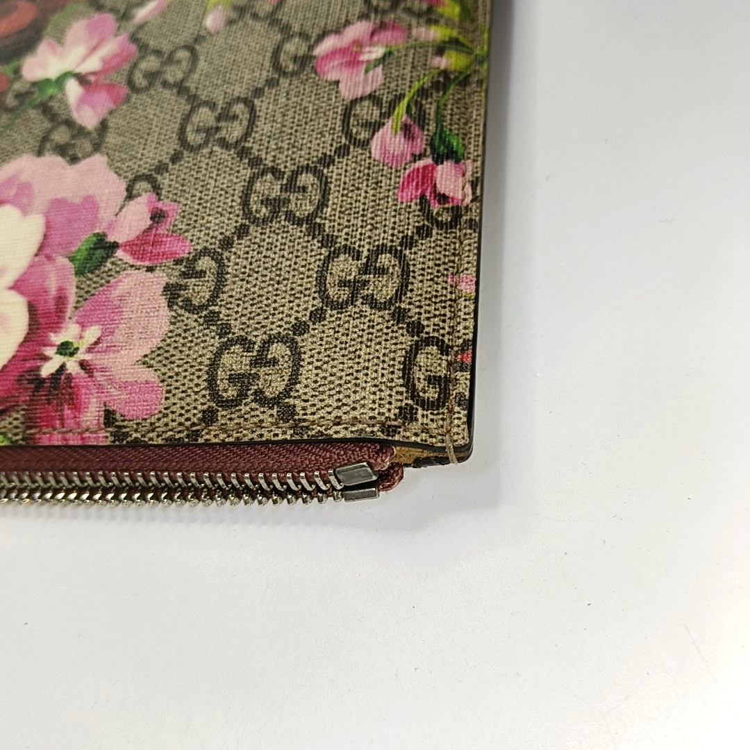 GUCCI GG Blooms Ebony coated canvas gardenia handbag Silver Hardware-(SKU)-945095738