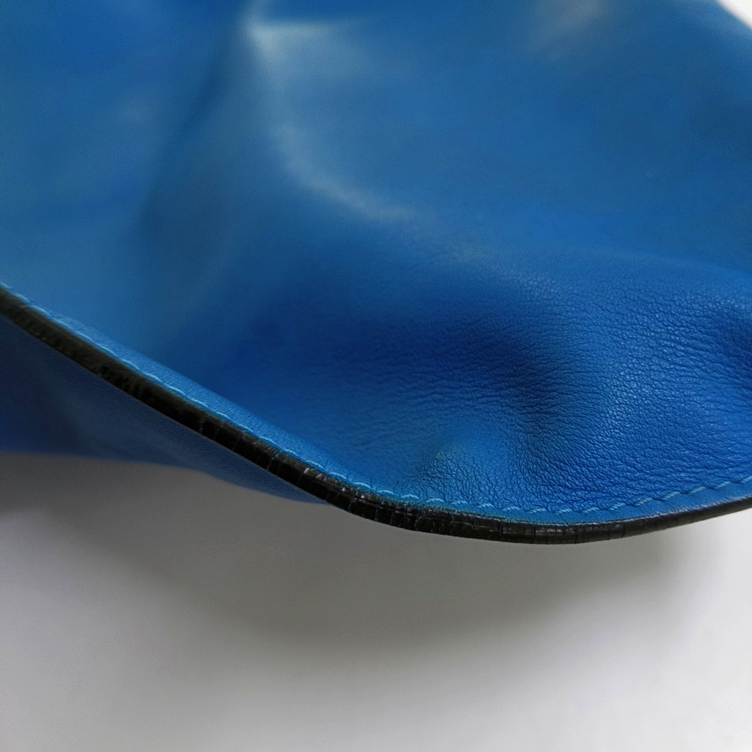 LOEWE RepeatBlue Calfskin Embossed Handbag-(SKU)-957639765
