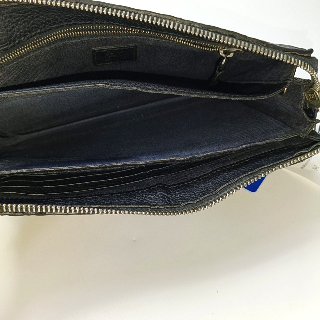 FENDI Monster Black cowhide monster handbag Silver Hardware-(SKU)-960606124