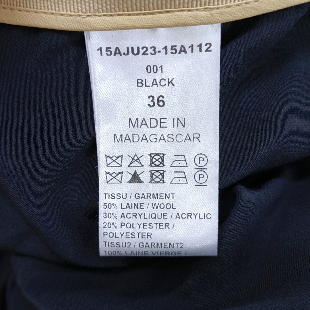 Chloé Scode Autumn and spring black wool ladies' short half skirt-(SKU)-935760477