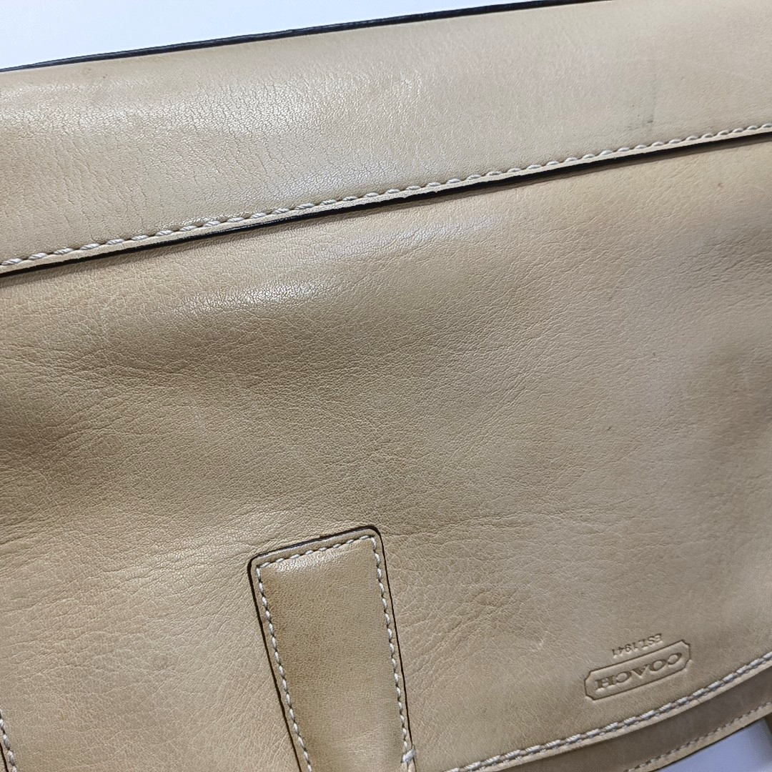 COACH Tote bag Khaki Leather Single Shoulder Bag and Handbag Golden hardware-(SKU)-933061501