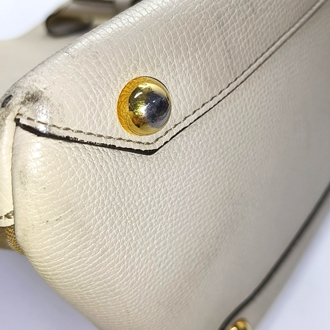 BURBERRY The Banner Large size Beige Cowhide Single Shoulder Bag Crossbody Bag Handbag Golden hardware Removable shoulder strap-(SKU)-951413572