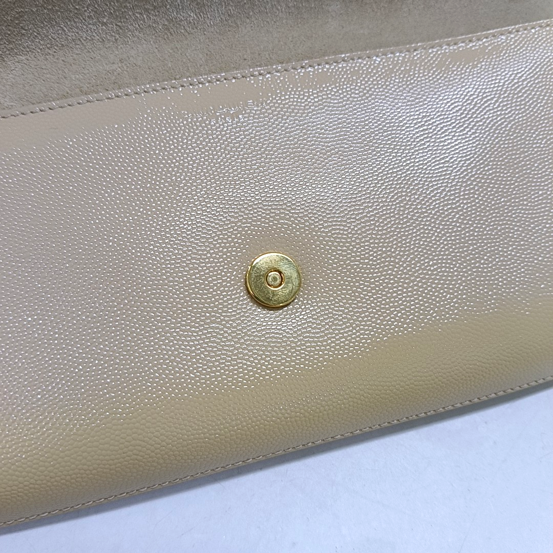 YSL Khaki Cowhide Handbag Golden hardware-(SKU)-948372708