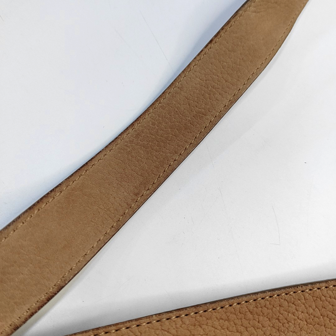 CELINE Brown Leather Crossbody Single Shoulder Bag Golden hardware-(SKU)-953952242