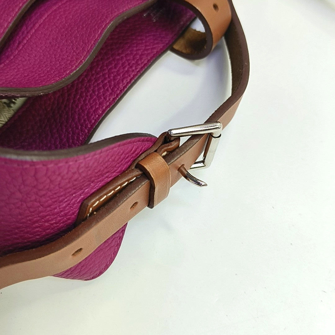 HERMÈS Marwari Small Lavender Clemence Leather Crossbody Shoulder Bag Handbag Hardware 🄿-(SKU)-968149612
