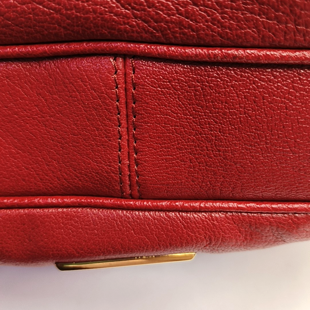 BURBERRY Bartow Medium size Red Cowhide Handbag Shoulder Bag Golden hardware-(SKU)-956884358