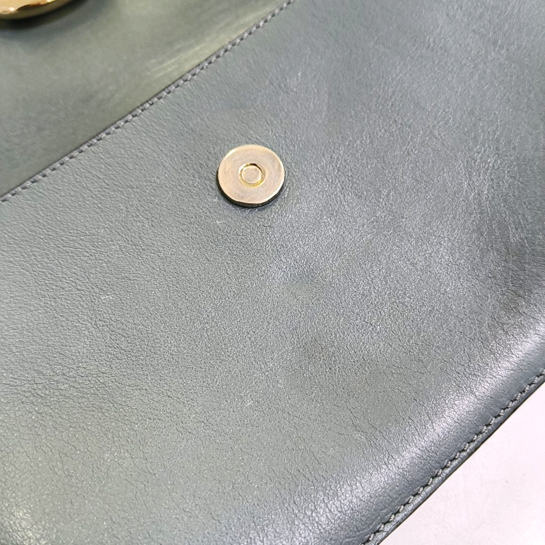 Chloé Faye Small size Haze Blue Calfskin Single Shoulder Bag Crossbody Bag Golden hardware-(SKU)-949108541