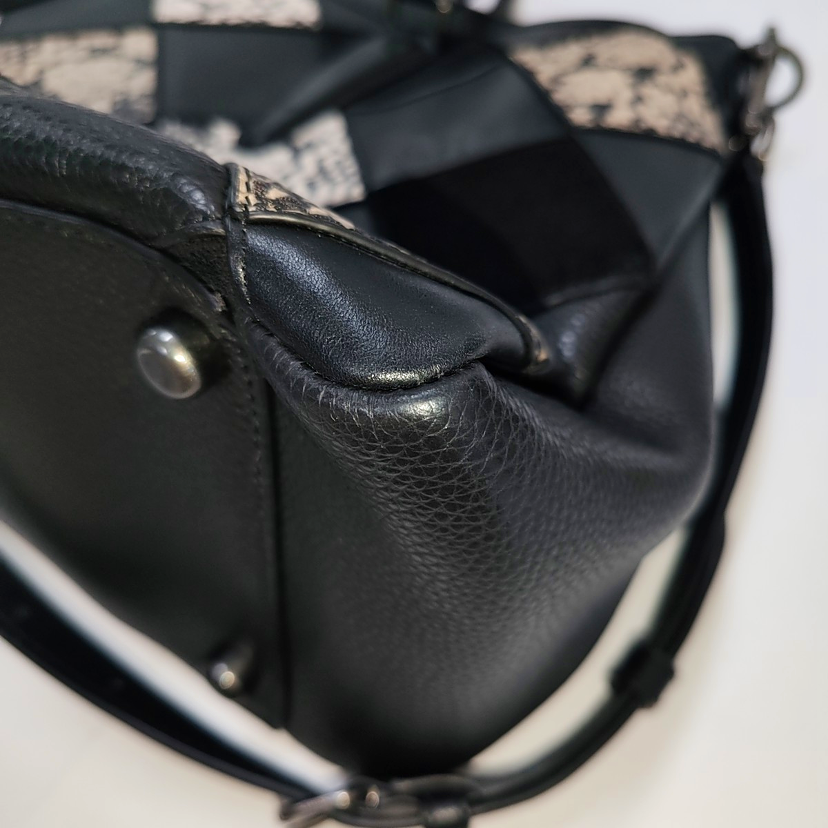 COACH CROSBY Black Leather Single Shoulder Bag Handbag Black hardware Removable shoulder strap-(SKU)-942426651