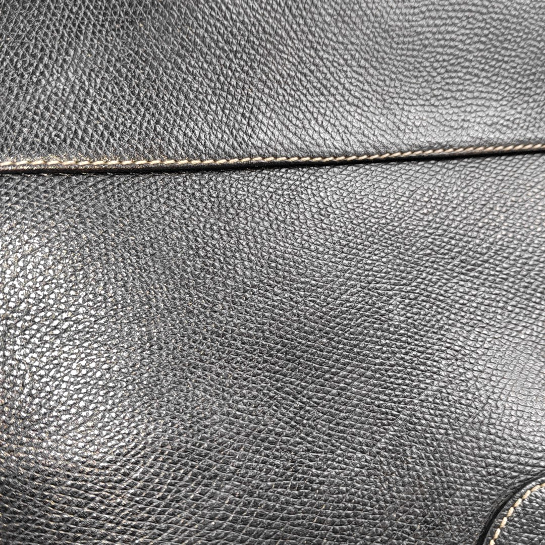LOEWE Black Cowhide Clutch Golden hardware-(SKU)-941331877