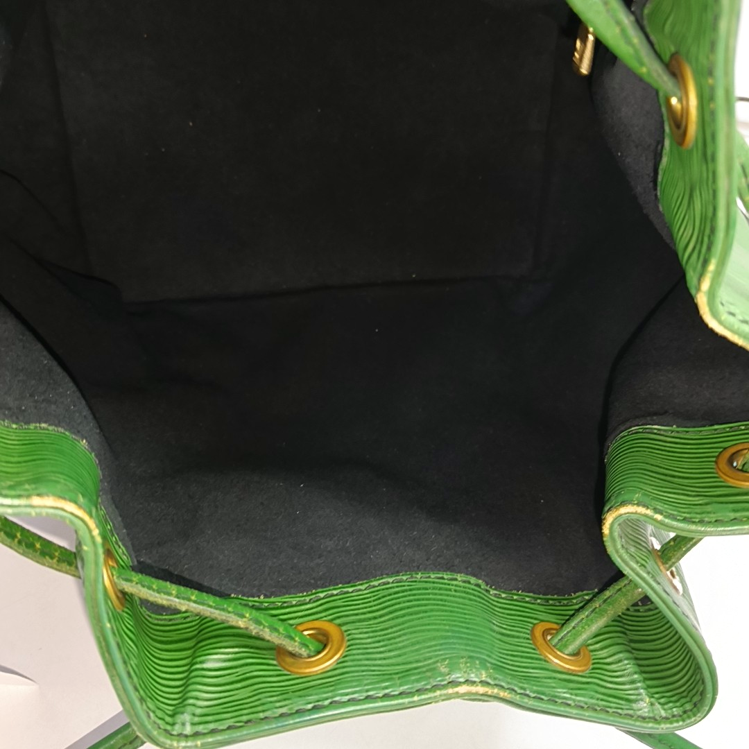 LOUIS VUITTON NÉONOÉ Small size 绿色EPI牛皮水波纹Bucket bag斜挎包Shoulder Bag Handbag Golden hardware Vintage model Removable shoulder strap-(SKU)-950349163