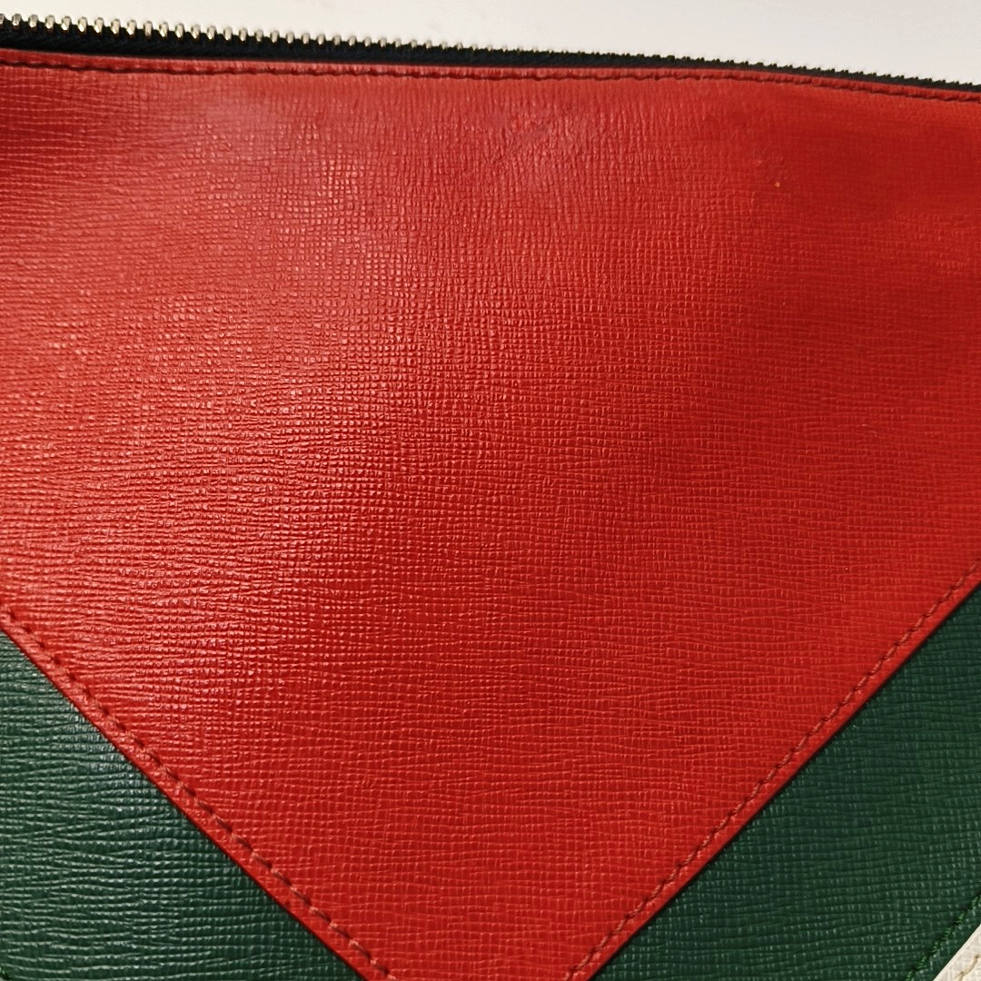 FENDI Monster Multicolor Leather Mini Monster Clutch Silver Hardware-(SKU)-956597512